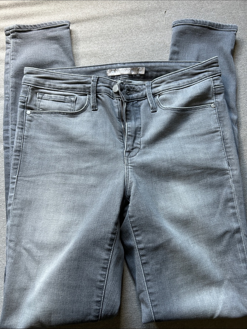Athleta Women's Skinny Jeans in Light Gray